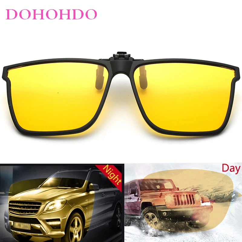 

Brand Designer Anti-Glare Clip-On Sunglasses Women Night Vision Glasses Men Outdoor Sports Polarized Driving Shades UV400 Óculos