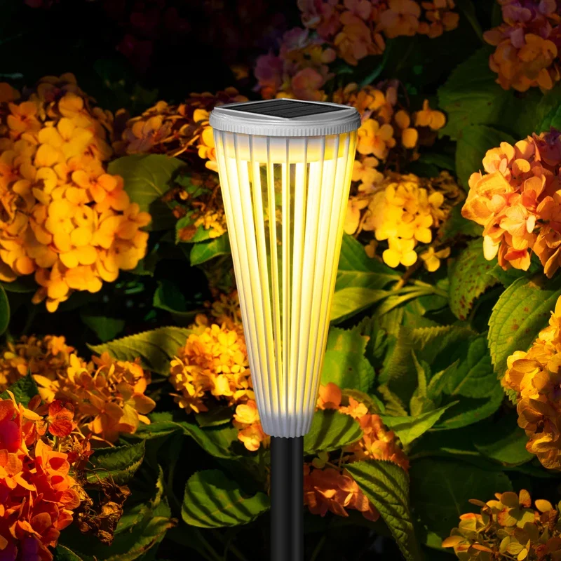 Imagem -02 - Impermeável Led Solar Jardim Lamp Lâmpadas de Gramado Quintal Iluminação Terraço Jardinagem Paisagem Caminho Pátio Relvado