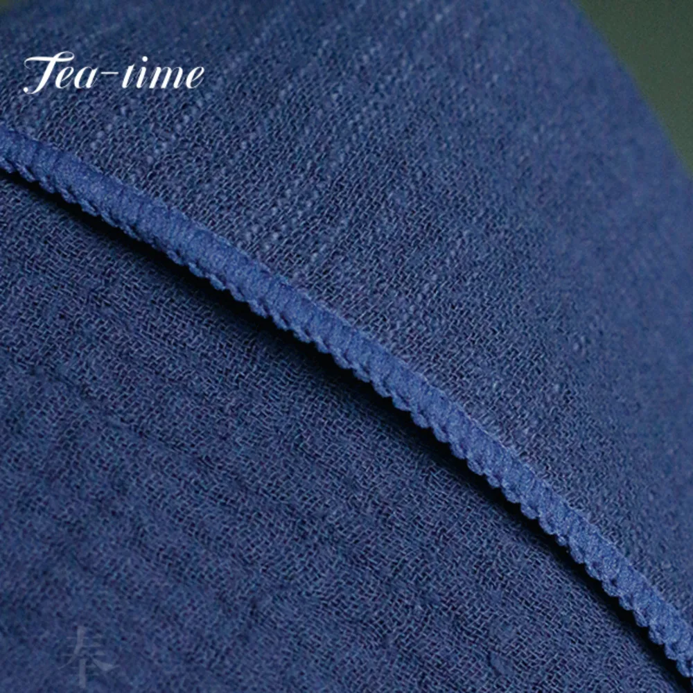 Japanese Embroidered Cotton Linen Tea Towel Boutique Heat Insulated Pad Tea Napkin Water Absorption Tea Cloth Tea Ceremony Craft