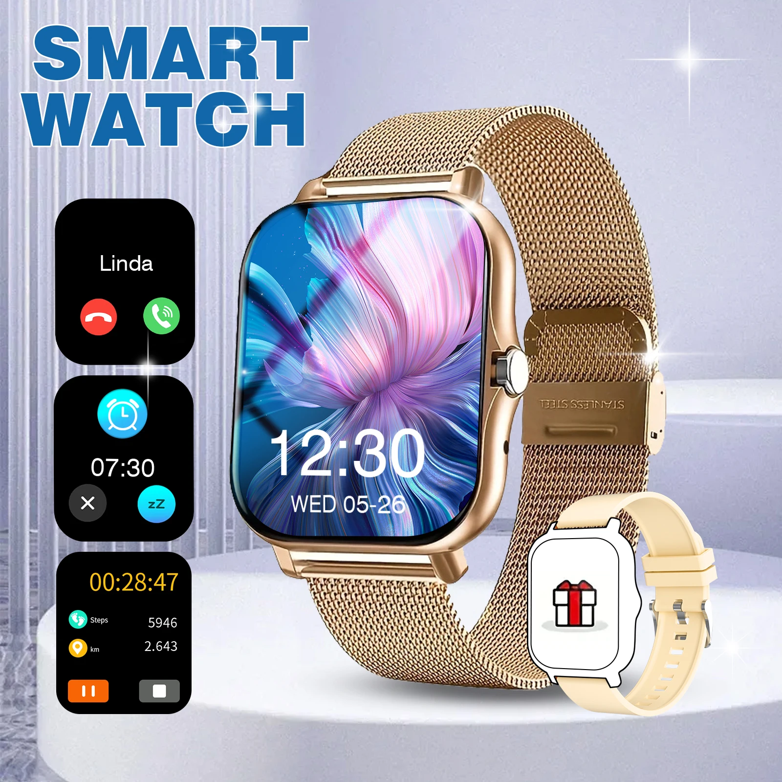 Multi-Functional Sports Smart Watch with Wireless Calling and Music Control description 10