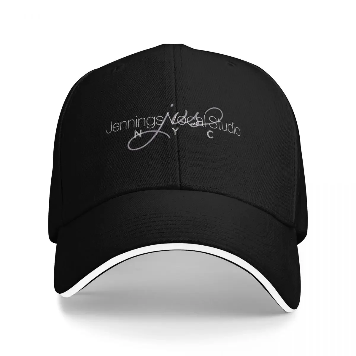 Jennings Vocal Studio Logo White Writing Baseball Cap cute Bobble Hat Mens Tennis Women's