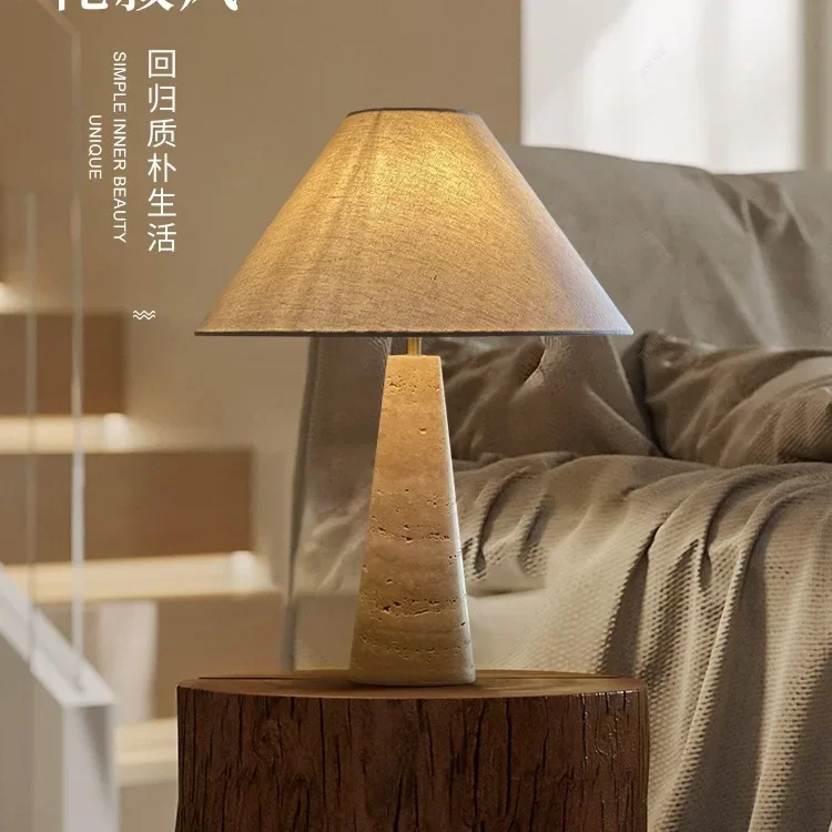 Japanese Yellow Hole Table Lamp Retro Designer Living Coffee Table Bedroom Bedside Table Lighting Hotel Decorative Lights image 5