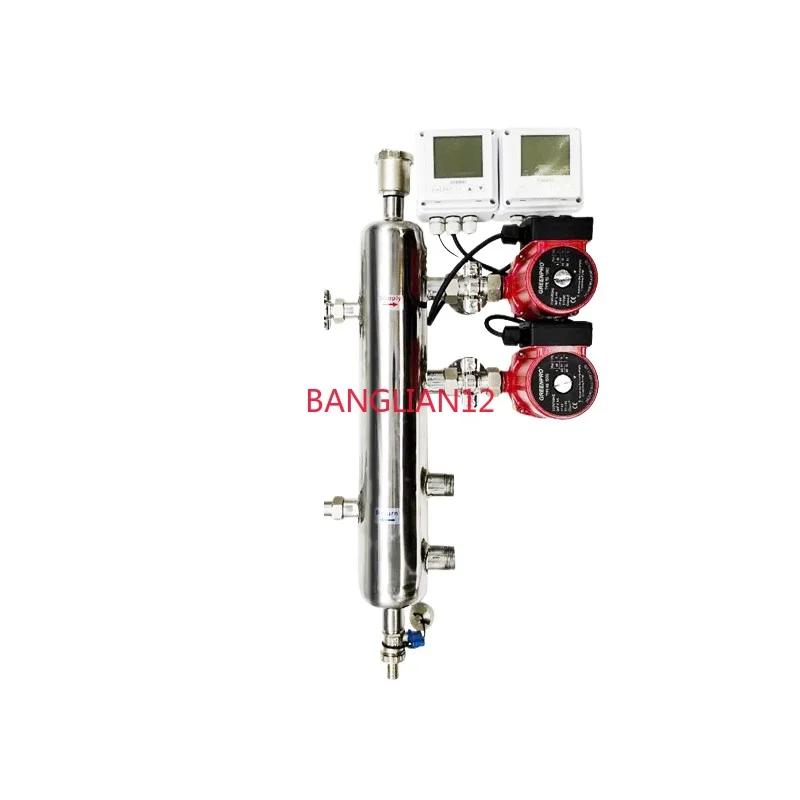 

Wall-hung boiler water floor heating mixed water tank two-in and four-out coupling tank automatic temperature control