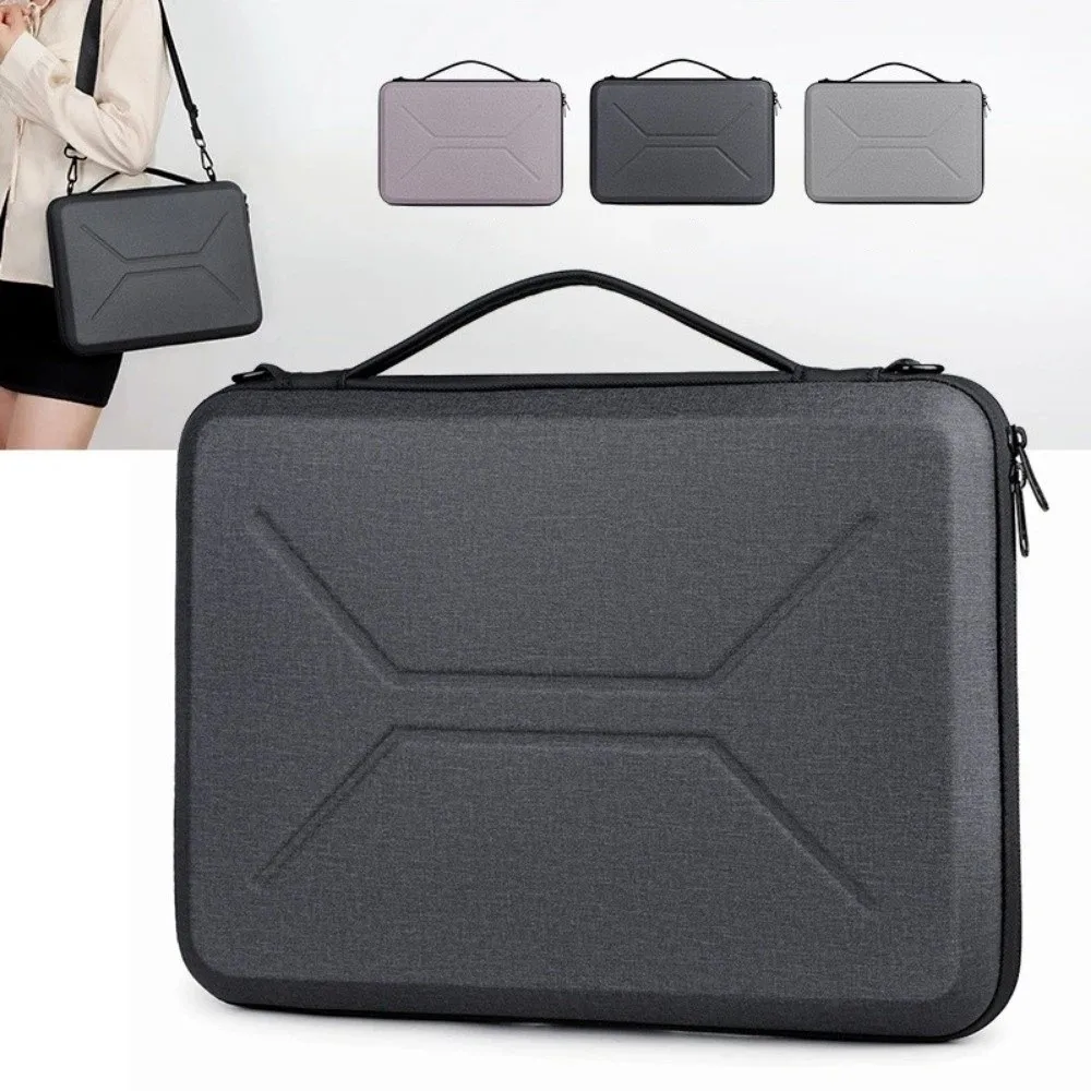 13/14/15/16inch Laptop Sleeve Hard Shell Shoulder Strap Single-Shoulder Bag Detachable for Apple/Huawei/Lenovo