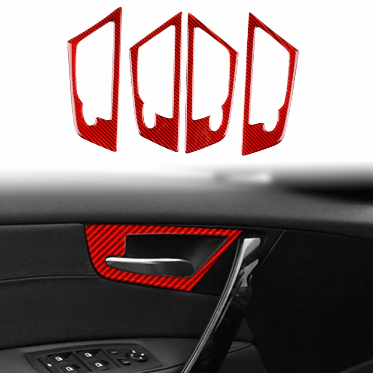 

Genuine Carbon Fiber Door Interior Handle Frame Trim Cover For 2004-2010 BMW X3 E83 Car Accessories Auto Styling Interior