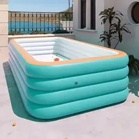 Inflatable Swimming Pool Outdoor PVC Bathtub Garden Thickening Swimming Pool For Adults Kids Summer Water Party Backyard Garden