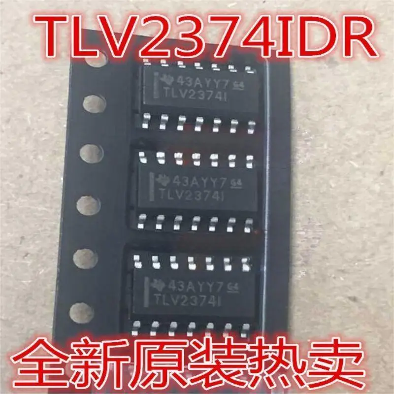 20PCS  TLV2374I TLV2374IDR 2374I SOP14 rail to rail four channel operational amplifier chip