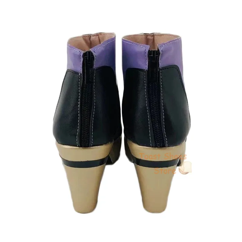 

qq98Game Genshinimpact Raiden Ei Boss Form на высоком каблуке комикс для Con Хэллоуин Косплей Костюм Опора Обувь