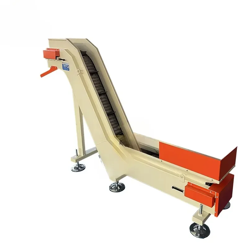 Hinge Belt Chip Conveyor CNC Machine Chip Remover Stainless Steel Slat Conveyor for Machining Center