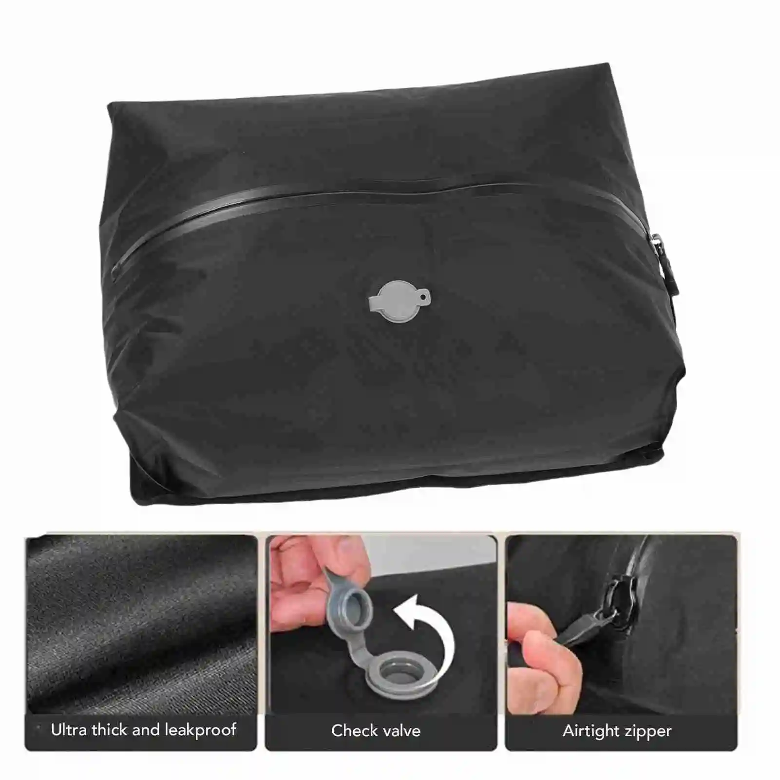 Travel Vacuum Bag Travel Vacuum Bag Space Saving 16L Reusable Splash Proof TPU Vacuum Compression Bag for Suitcase Backpack