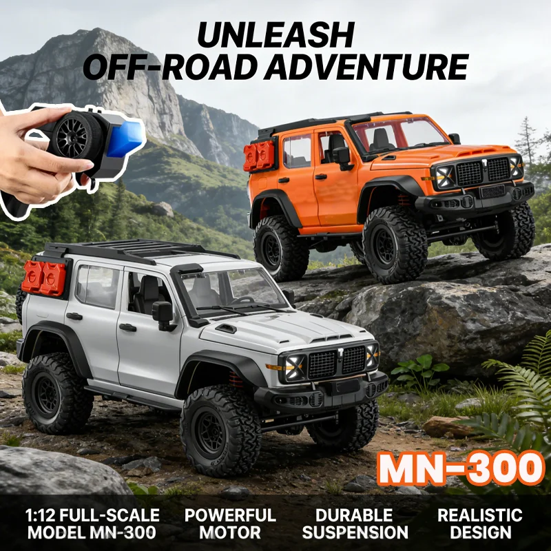 

MN-300 Climbing Car RC CAR 1:12 Fully Proportional 4WD Remote Control Off road Vehicle 2.4G MN300 Model Adult Gift Children Toys