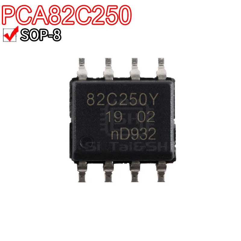 10PCS PCA82C250 A82C250 PCA82C250T SOP-8  82C250Y