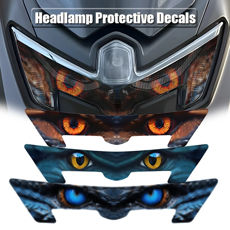 

For NMAX 155 TURBO NMAX155 V3 N-MAX 155 2025 Motorcycle Headlight Stickers Cool Headlamp Protective Decals Accessories