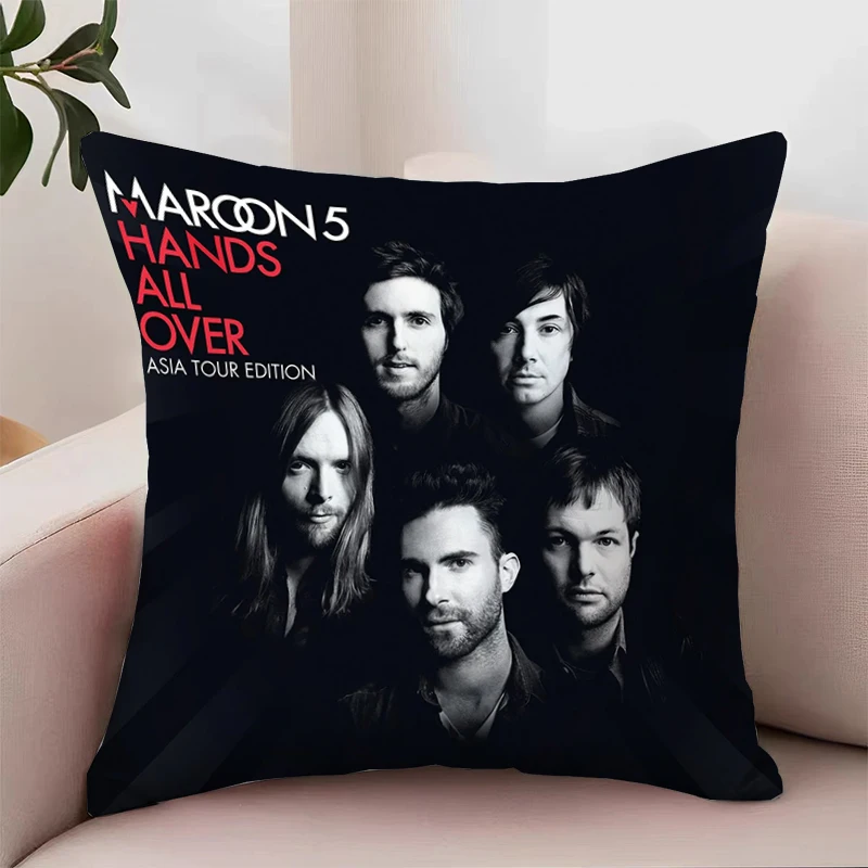 M-Maroon 5 Decorative Pillowcase 40x40 Luxury Cushion Cover for Pillow Cases 45x45 Home Decoration Aesthetic Room Decoration