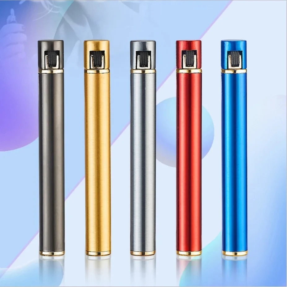 موضة جديدة صغيرة معدنية يندبروف جت الشعلة ولاعة السجائر الغاز لهب نفاث ولاعة السجائر (بدون غاز) #6