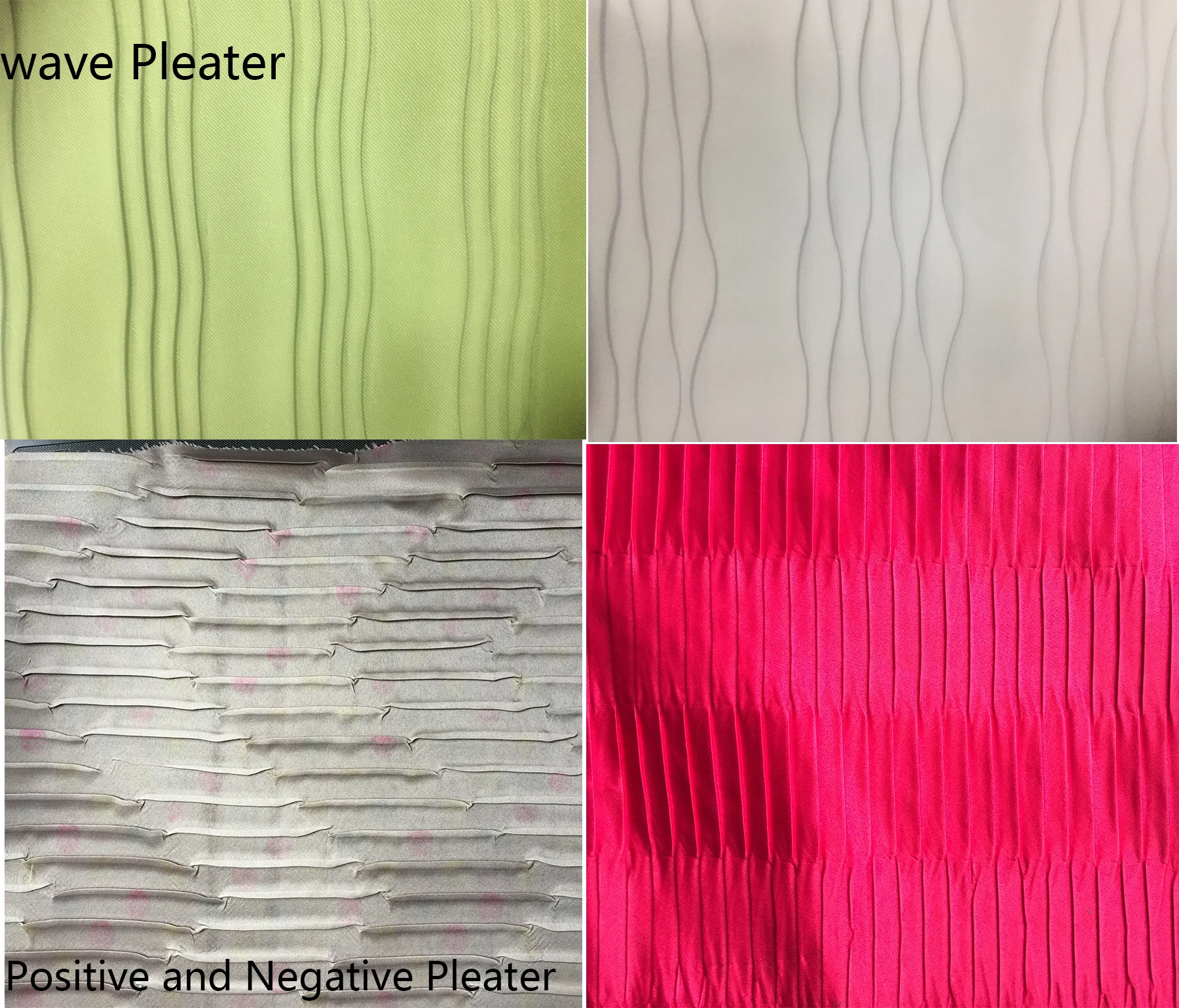 Macchina automatica per la produzione di pizzo pieghettato per vestiti