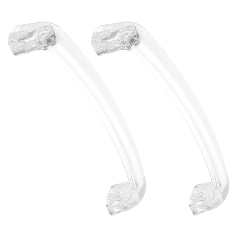 

1Set Clear Drawer Pulls Modern Minimalist Acrylic Handle for Cupboard Dresser Bathroom Cabinet Hardware Replacement Easy Install