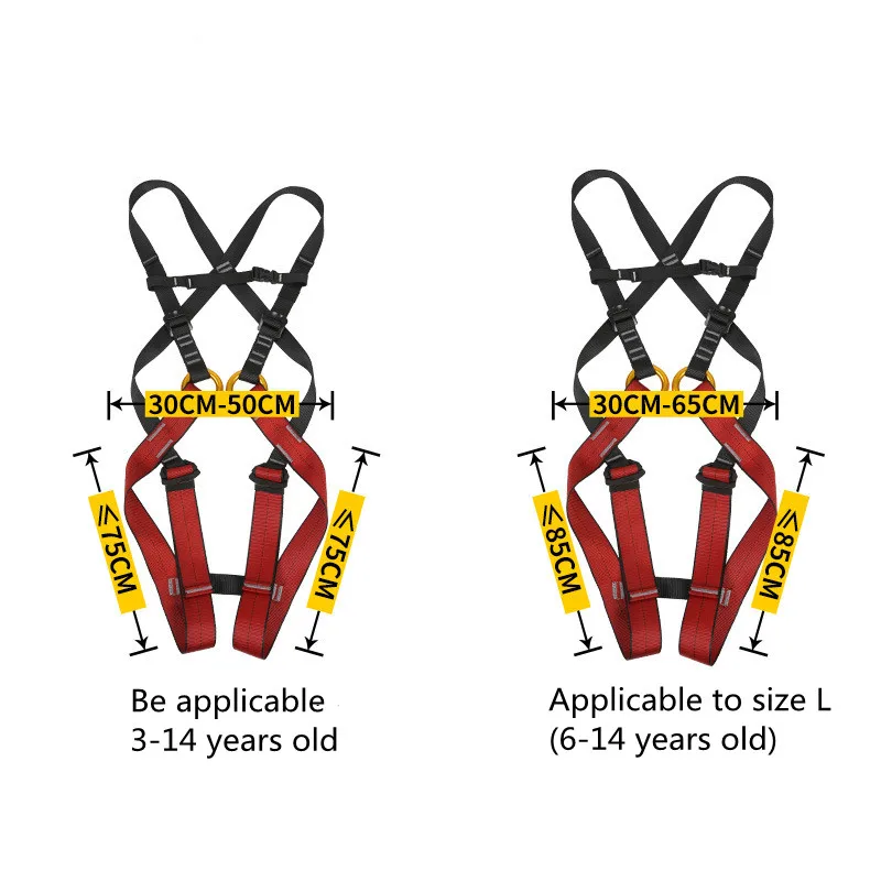 Kid\'s Safety Belt Child Full Body Harness Rock Climbing Children Safety Protection Kid Harness Outdoor Equipment Kits