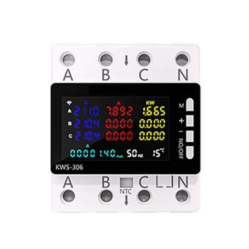 

AEA6-KWS-306 Измеритель мощности Автономная версия Вольтметр энергии переменного тока Защитный переключатель напряжения Монитор напряжения тока