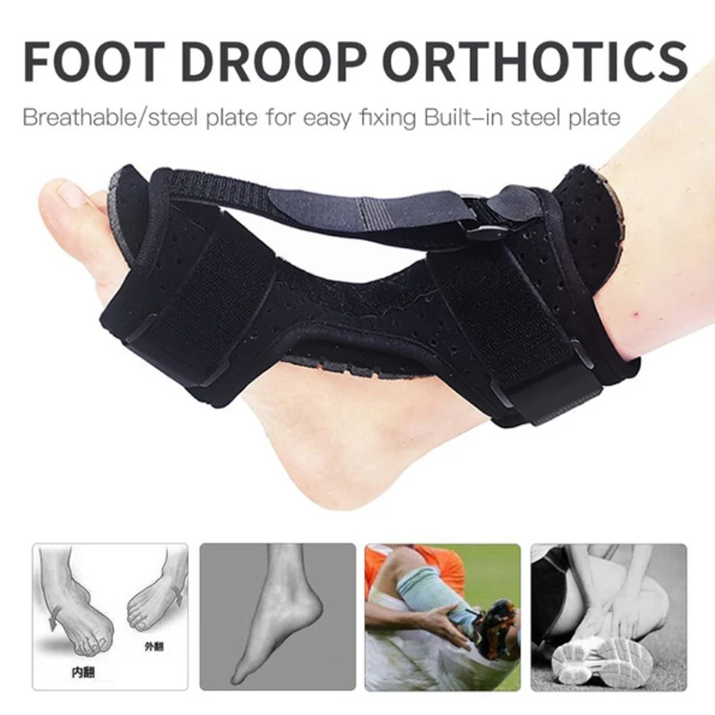 Drop Foot Corrector Brace Orthosis Ankle Support With Comfortable Inflatable Airbag For Hemiplegia Stroke Shoes Walking