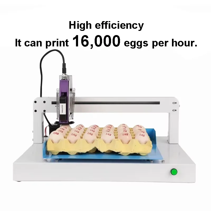 Picture 5: Portable Desktop Egg Inkjet Printer 12.7mm Fast Dry Food Grade Ink For Production Date Logo Batch Code Marking Machine 110V 220V