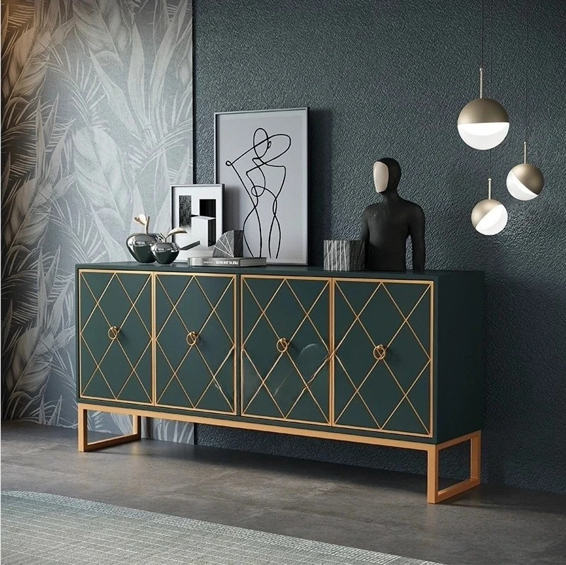 Modern light luxury door cabinet entry model room hall cabinet living room locker