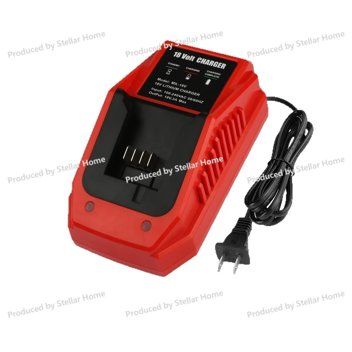 Compatible Charger 3A Fast Charging For MiWooqi Single Charger M18 Single Charger Power Tool Battery