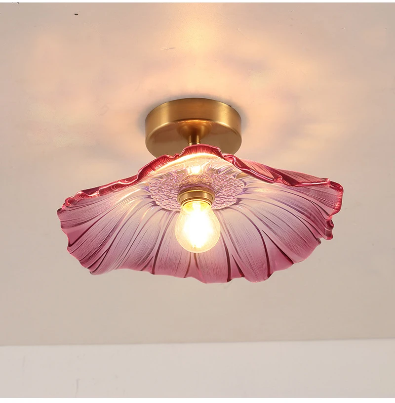 Vintage Hanger Lichten Bloem Glazen Hangende Lampen Huisdecoratie Verlichting Woonkamer Slaapkamer Nachtbed Licht Armatuur Winkel lampen woonkamers hanglampen eettafel kroonluchter lamp slaapkamer