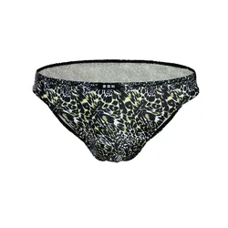 Sexy Low Rise Men's Briefs Soft Leopard Printed Underwear Men's Hot Hips Underpants Up Jockstrap Sexy Undies Men Cueca