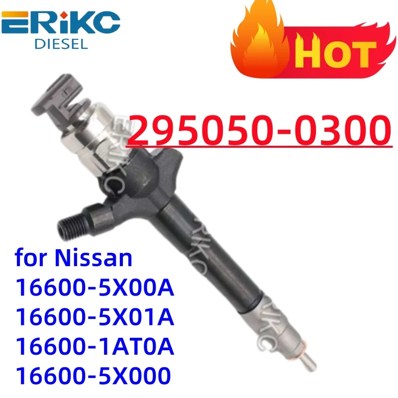 295050-0300 Diesel Fuel Injector 295050-0301 for Denso Nissan Navara D40 16600-5X00A 16600-5X01A 16600-1AT0A 16600-5X000