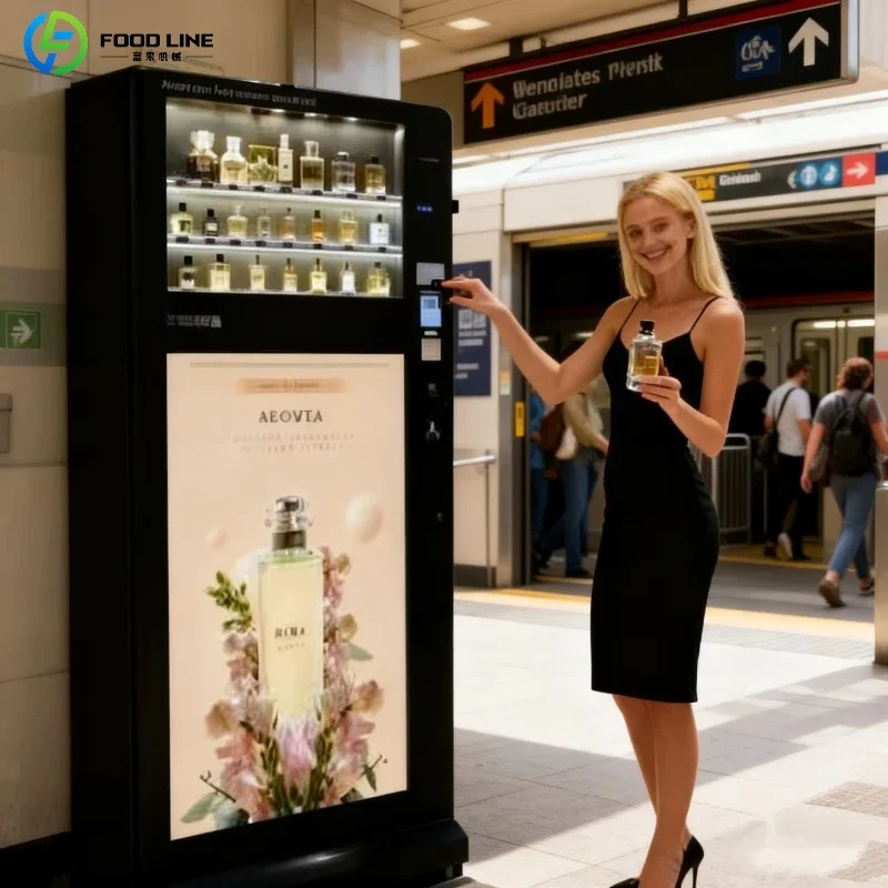 2026 New Wall-Mounted Fragrance Vending Machine Convenient with Five Perfume Sprayers Various Payment Methods Easy Use Custom