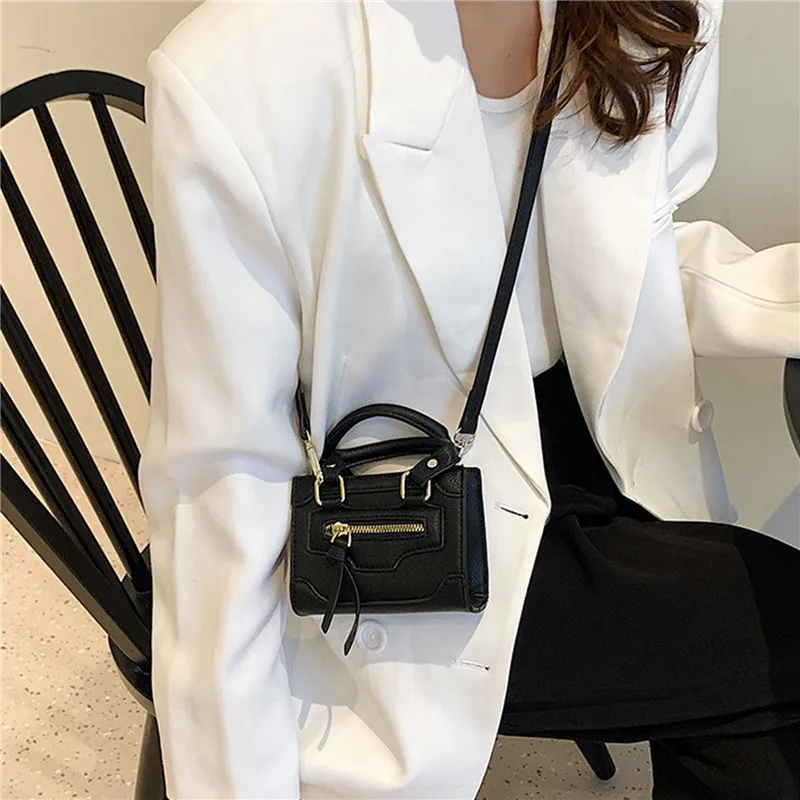 Texture Square Mini Shoulder Bag Women Zipper Crossbody Bag Fashion Messenger Bag Designer Handbag Advanced Underarm Bags Purse