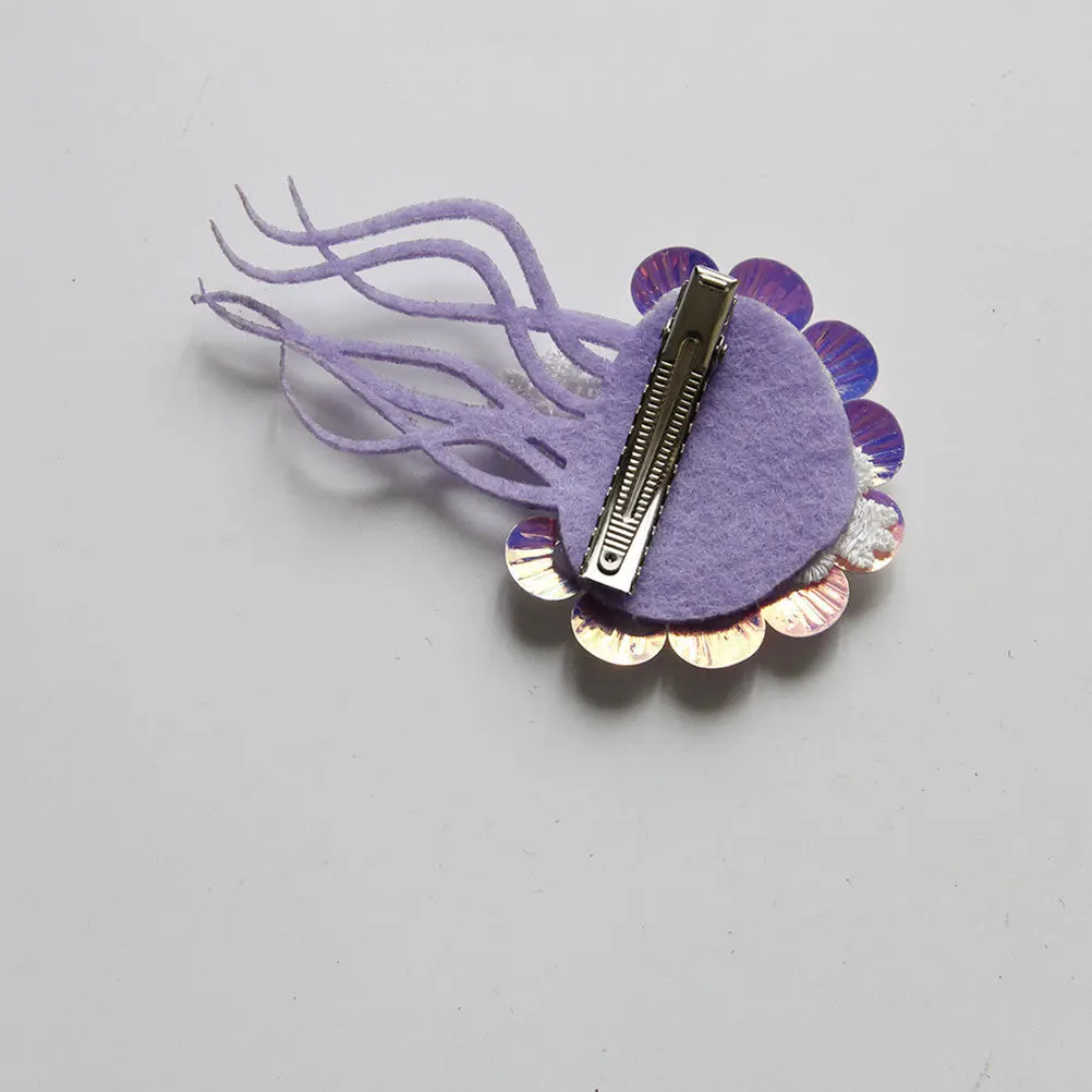 قنديل البحر دبوس الشعر اللؤلؤ ديكور أنيق دائم الإناث التبعي حفل زفاف ارتداء اليومي قنديل البحر دبوس الشعر مشبك شعر الزخرفية #1