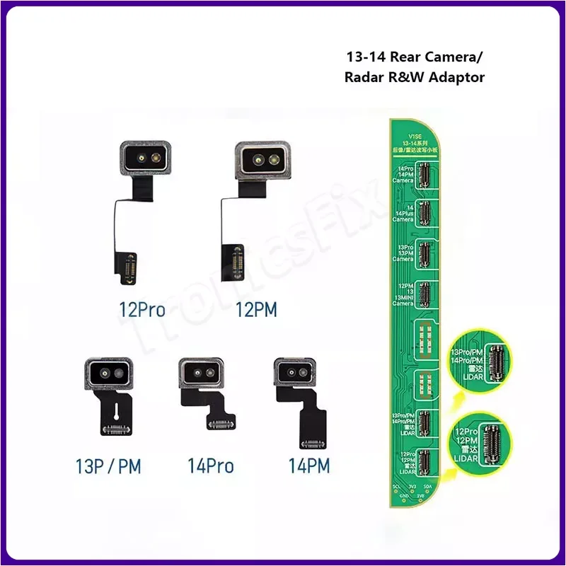 JC JCID V1SE V1SPRO Programmable LiDAR Cable For iP12 13 14 Pro Max Fixes Camera delay inaccurate ranging 3D VR Scanning Repair