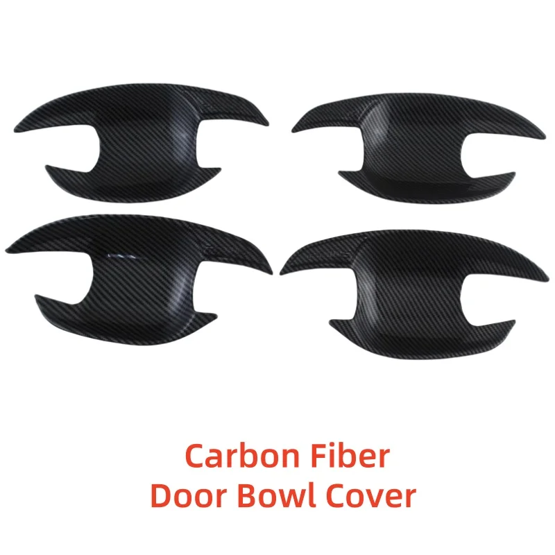 

Carbon Car upgrade Accessories Door Handle Bowl Cover Trim Paste Style For Toyota Prius Prius30 xw30 2010 2011 2012 2013 2015