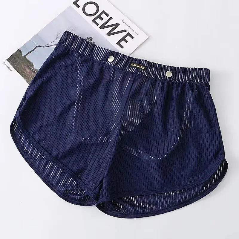 Breathable Mesh Boxers for Men - Loose-Fit Athletic Underwear with Enhancing Pouch Arrow Shorts