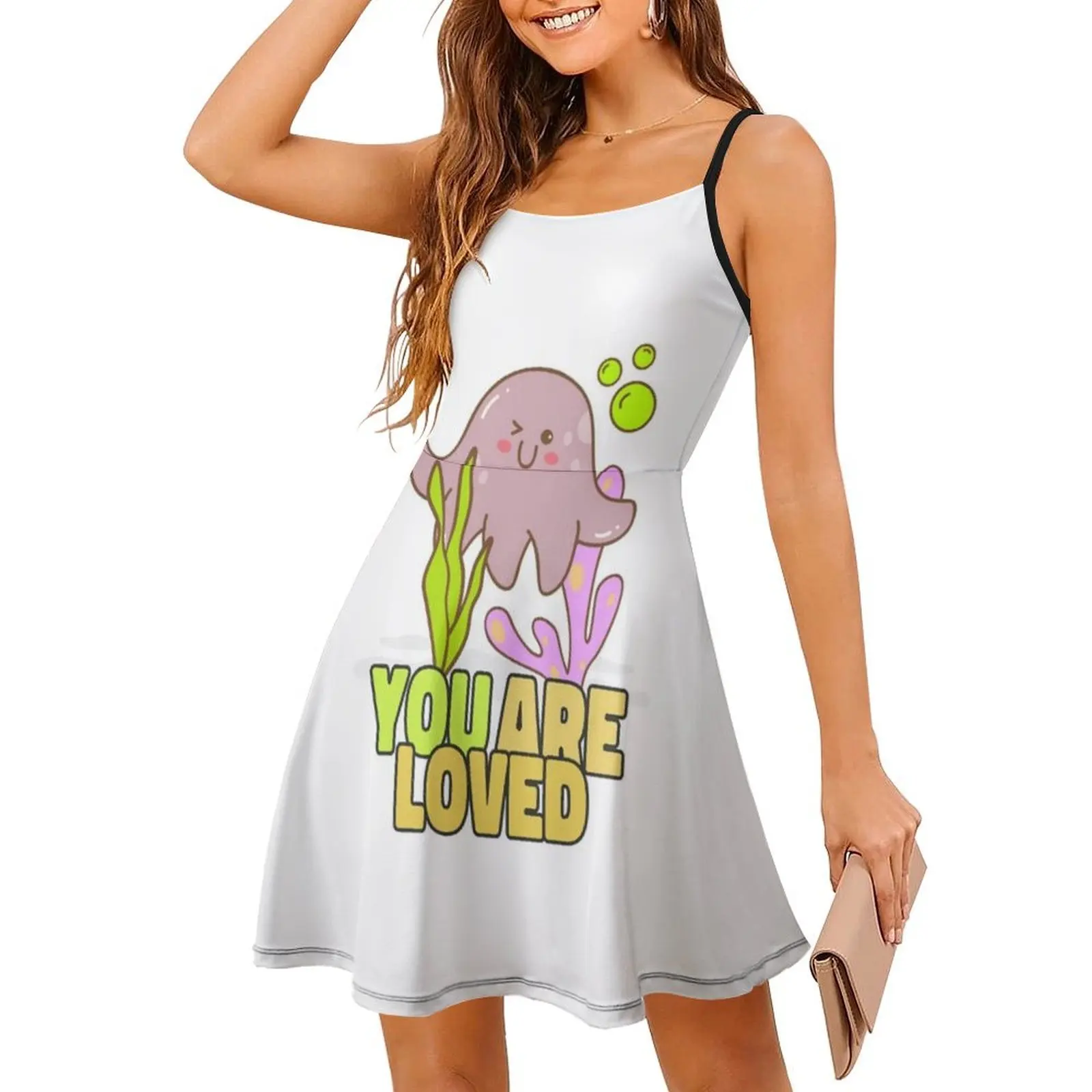 Baby Is Loading / Baby On Board فستان كاجوال على الطراز الكوري للنساء فساتين مكتب يومية بسيطة للسيدات طفل يحمل الحمل