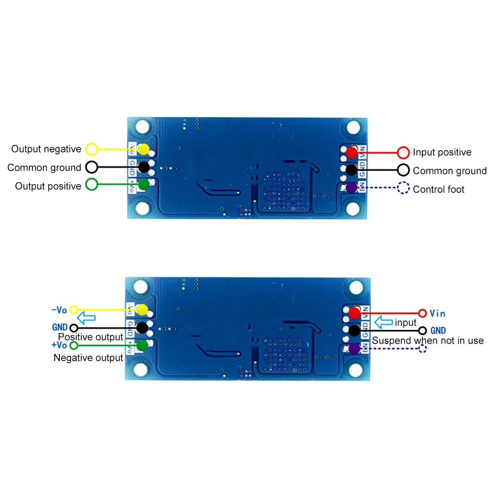 DCDC Buck-boost Power Supply Module Single-channel 4.8V~35V to Dual-channel Positive and Negative 5V12V15V Op Amp Audio Module