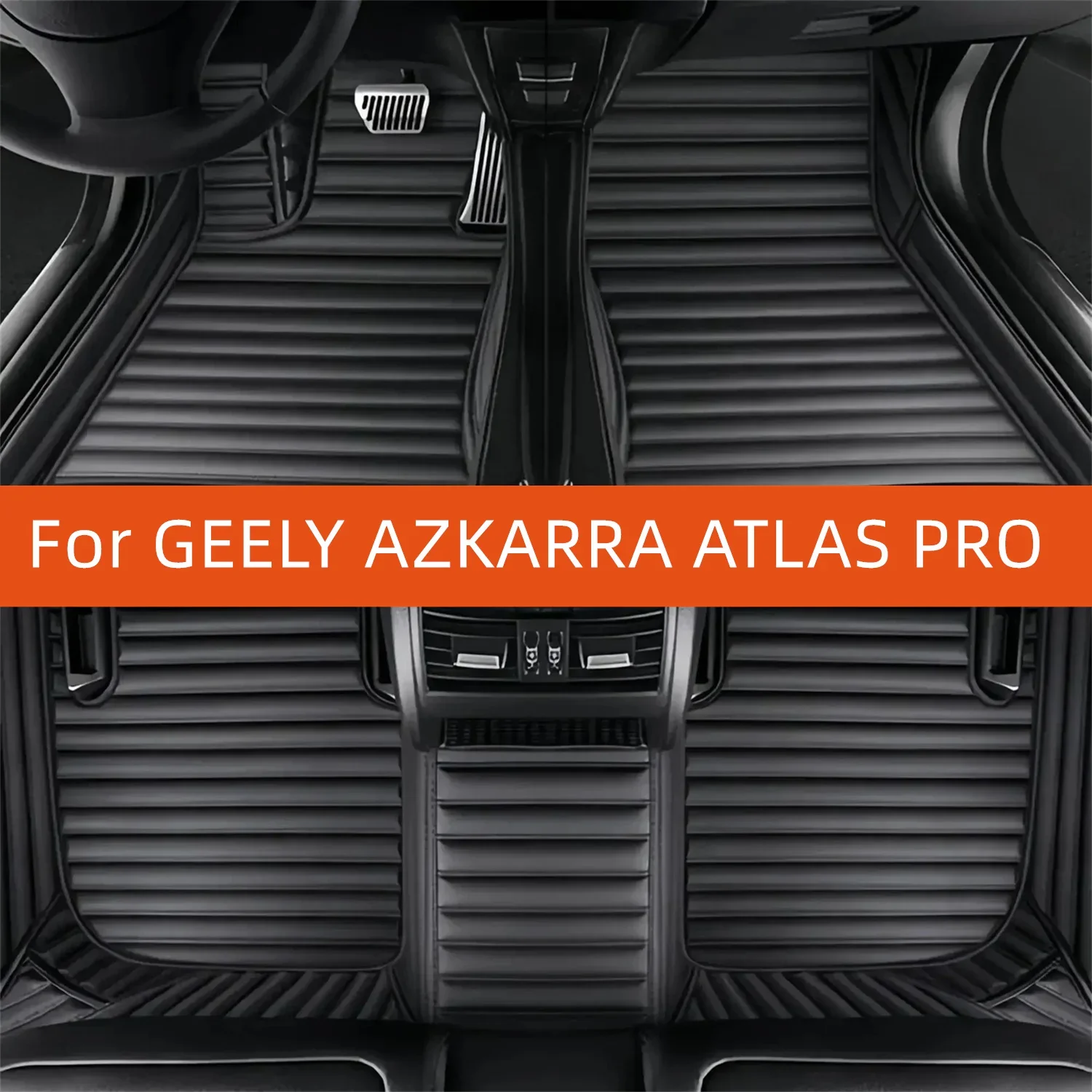 Custom Leather Car Floor Mat For GEELY AZKARRA ATLAS PRO 2020 2021 2022 2023 2024 2025 2026 2027 2028 Car Mat Interior