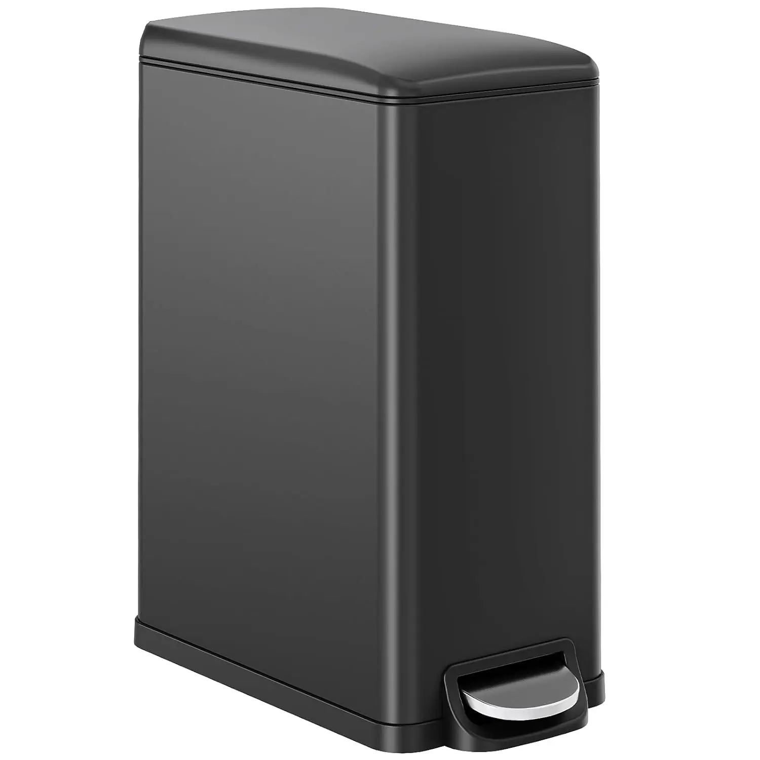 

13.2 Gal Slim Kitchen Trash Can with Lid, 50L Stainless Steel Garbage Can, Large Kitchen Rubbish Can, Step Trash, Customized