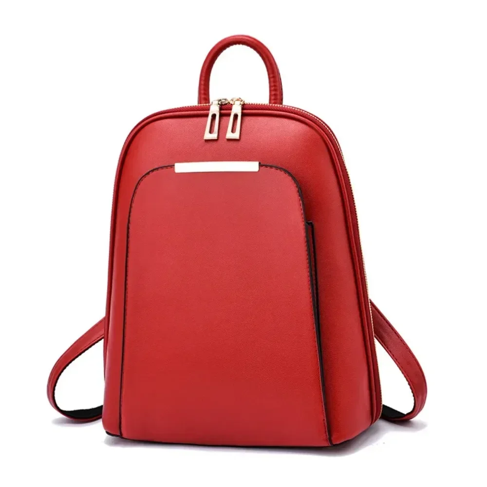 New Luxury Women Backpack Delicate Leather Shoulder Bag Fashion Women Designer Backpack Girls School Backpack Schoolbag