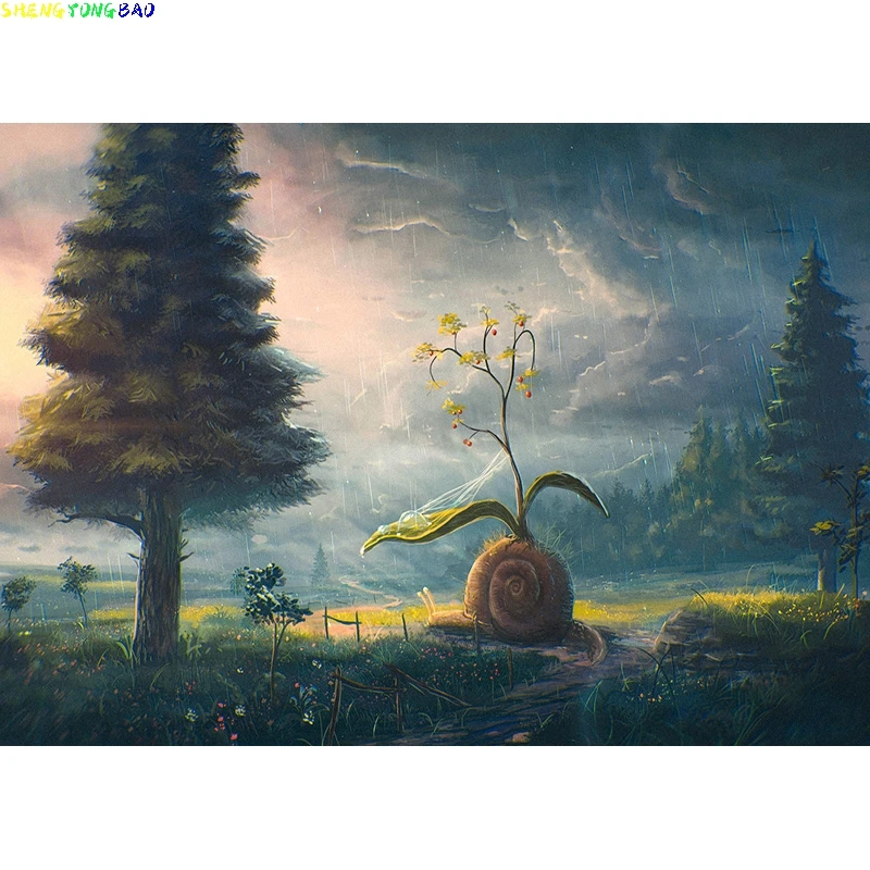 Children Birthday Fairy Tale Photography Backdrops Newborn Baby Portrait Photo Background Studio Photocalls Props  21817 THYL-01