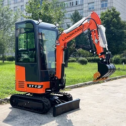 คุณภาพสูงไฮดรอลิกขนาดเล็ก Crawler Excavator ขาย 1.2 ตัน Orchard Farm Trencher ที่กําหนดเอง 1000 กก Mini Track Digger ขายส่ง