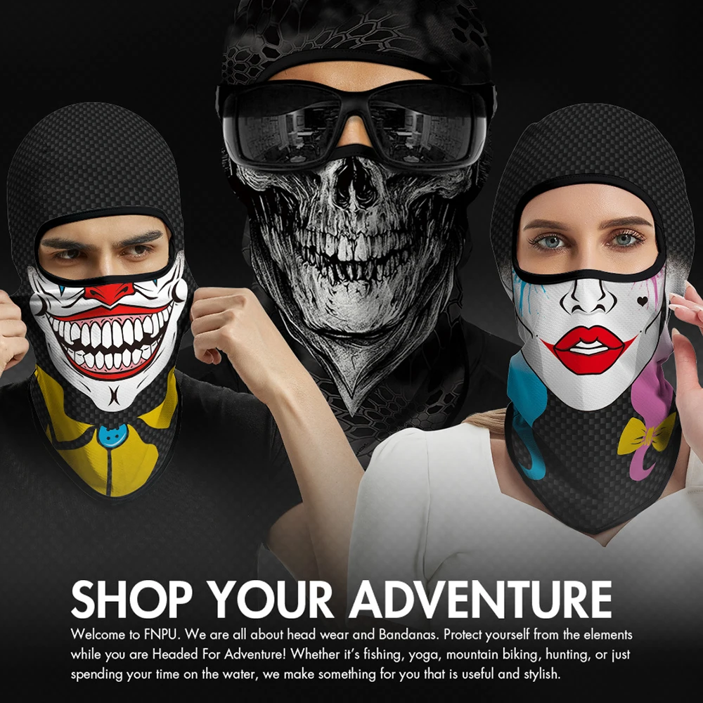 Winter Protective Ski Mask Balaclava Cycling Neck Gaiter Kominiarka Sport Scarf Motorcycle Face Cover Punisher Venom Bandana Men