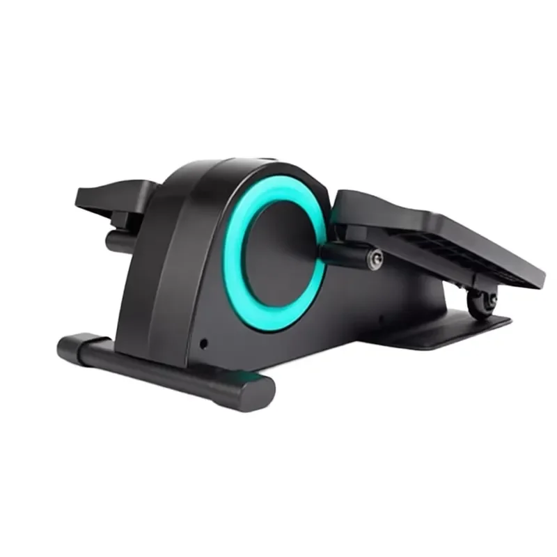 Compact Under Desk Elliptical Pedal Exerciser Manual Resistance Metal Frame Home Fitness Equipment for Seniors Leg Arm