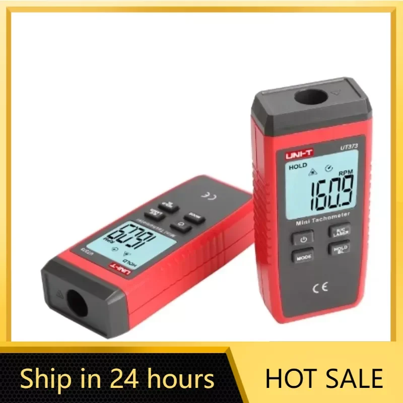 UNI-T UT373 Mini Digital Laser Tachometer Non-Contact Tachometer RPM Range 10-99999RPM Tachometer Odometer Backlight