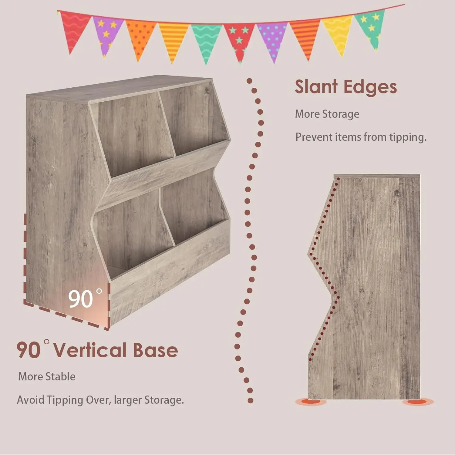 Perchero independiente con 14 ganchos, base de madera natural y altura ajustable para un fácil montaje