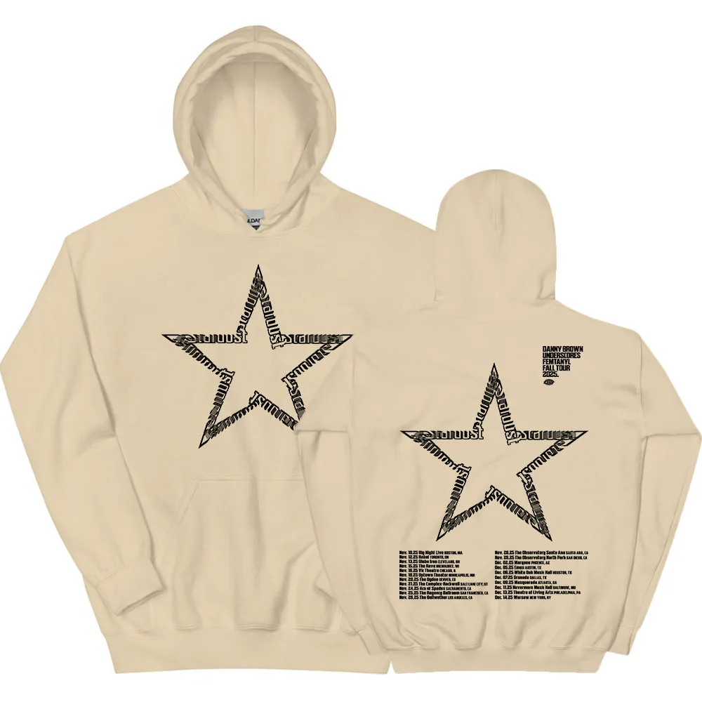 

Danny Brown STARDUST TOUR Hoodies Fleece Winter Men Women Sweatshirts Long Sleeve Casual Graphic Printing Pullovers Male Clothes