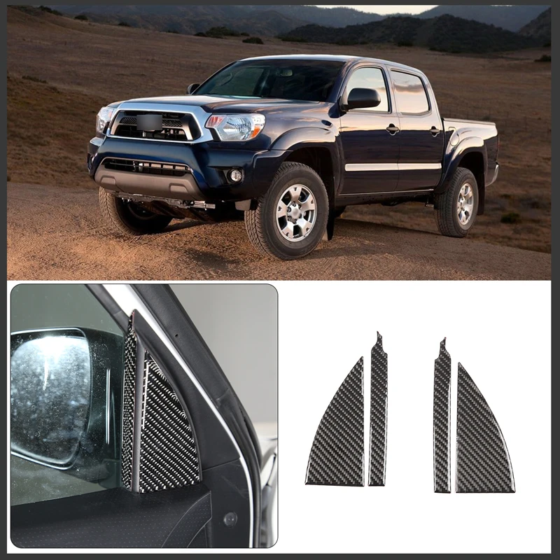 

For Toyota Tacoma 2011-2015 soft carbon fiber inner A-pillar decorative sticker car interior modification accessories