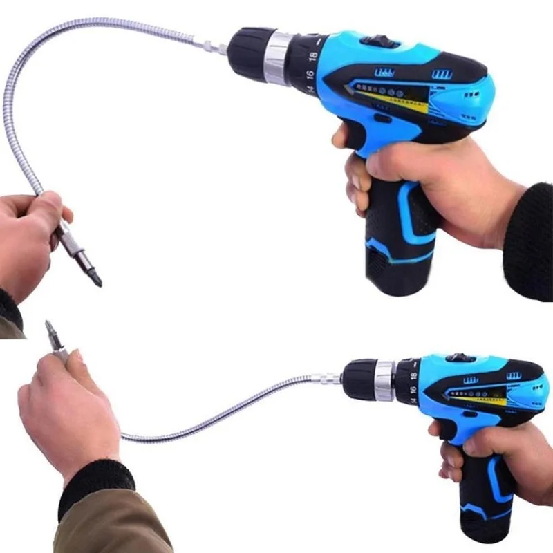 ยืดหยุ่น Hex Shaft Extension เจาะยืดหยุ่น Hex Shaft Impact Driver ไขควง Bits ขยาย Rod Extension Bar